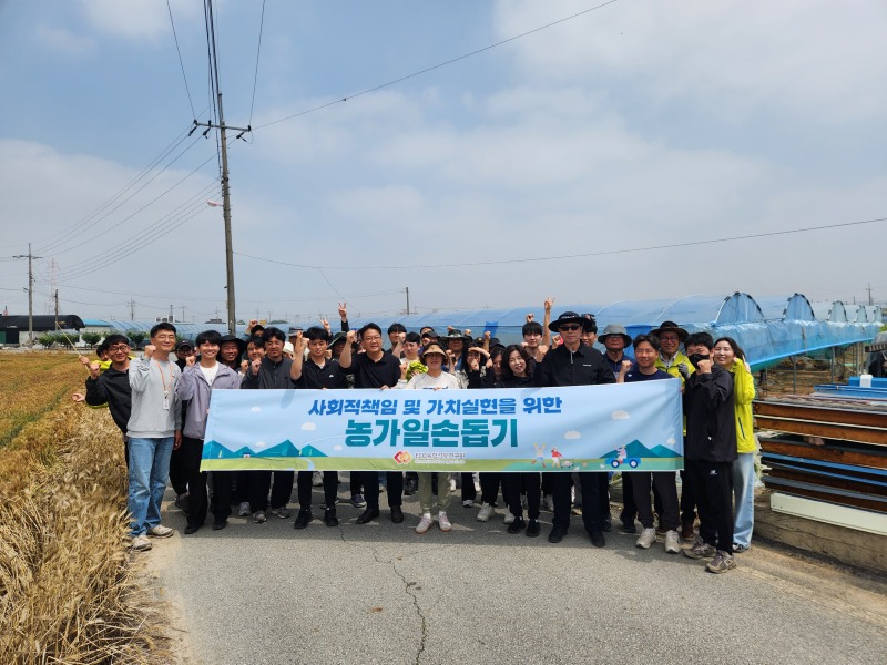 새순 솎기 및 농촌봉사활동 수행 새순 솎기 및 농촌봉사활동 수행